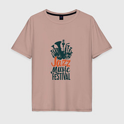 Мужская футболка оверсайз Jazz - Festival