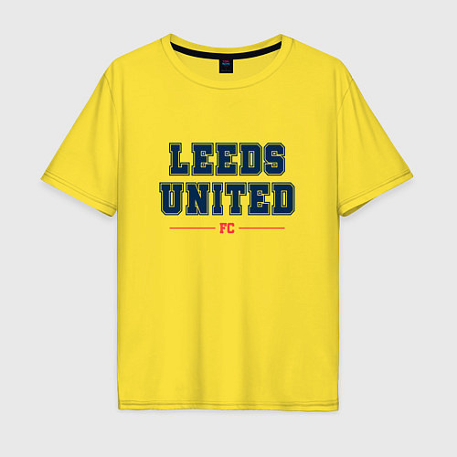 Мужская футболка оверсайз Leeds United FC Classic / Желтый – фото 1