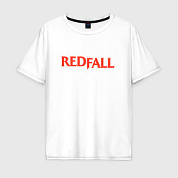 Футболка оверсайз мужская Redfall logo, цвет: белый