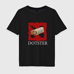 Футболка оверсайз мужская Dotster, цвет: черный