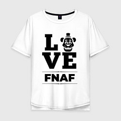Футболка оверсайз мужская FNAF Love Classic, цвет: белый