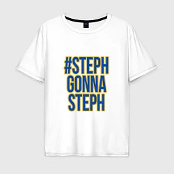 Футболка оверсайз мужская Gonna Steph, цвет: белый