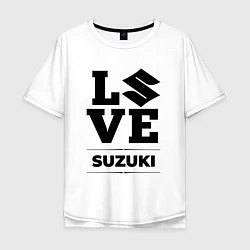 Футболка оверсайз мужская Suzuki Love Classic, цвет: белый