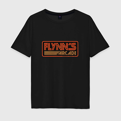 Мужская футболка оверсайз Flynns Arcade / Черный – фото 1