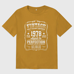 Мужская футболка оверсайз Винтаж 1978 года, выдержанный до совершенства