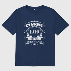 Футболка оверсайз мужская 1990 Classic, цвет: тёмно-синий