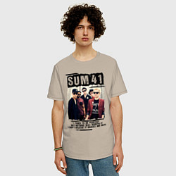Футболка оверсайз мужская SUM 41 PIECES, цвет: миндальный — фото 2