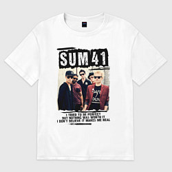 Футболка оверсайз мужская SUM 41 PIECES, цвет: белый