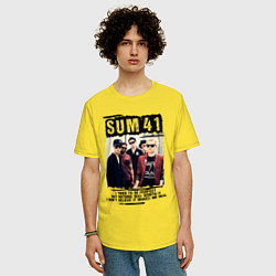 Футболка оверсайз мужская SUM 41 PIECES, цвет: желтый — фото 2