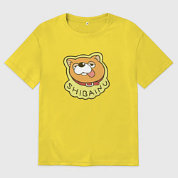 Футболка оверсайз мужская Shibainu Путь домохозяина, цвет: желтый