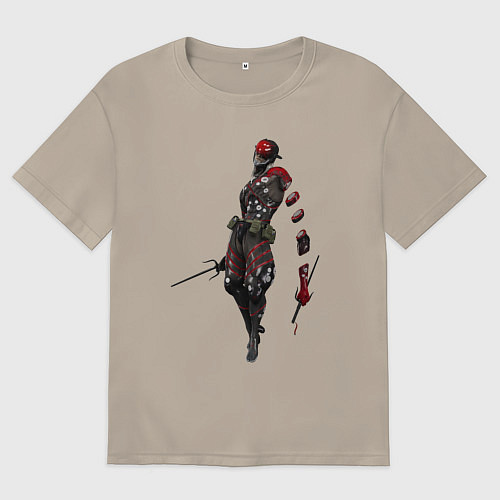 Мужская футболка оверсайз Monsoon 976-AZQEE / Миндальный – фото 1