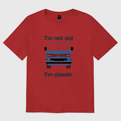 Футболка оверсайз мужская Volkswagen Im not old Im classic, цвет: красный