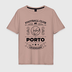 Мужская футболка оверсайз Porto: Football Club Number 1 Legendary