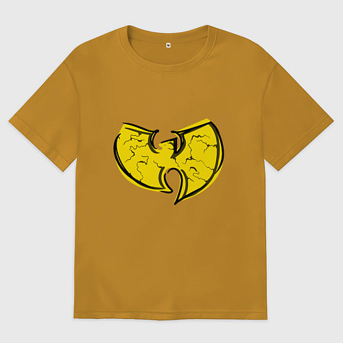 Мужская футболка оверсайз Style Wu-Tang / Горчичный – фото 1
