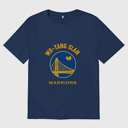 Футболка оверсайз мужская Wu - Warriors, цвет: тёмно-синий