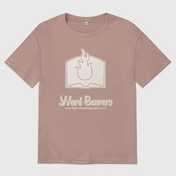 Мужская футболка оверсайз Несущие слово лого винтаж