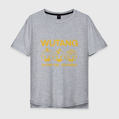 Мужская футболка оверсайз Wu-Tang Childrens / Меланж – фото 1