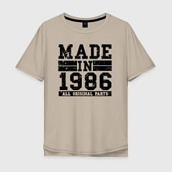 Мужская футболка оверсайз Сделано в 1986 все детали оригинальные