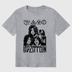 Мужская футболка оверсайз Led Zeppelin Black