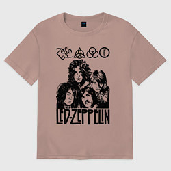 Мужская футболка оверсайз Led Zeppelin Black