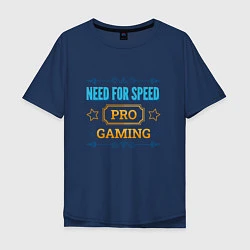 Футболка оверсайз мужская Игра Need for Speed PRO Gaming, цвет: тёмно-синий