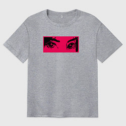 Мужская футболка оверсайз Anime Sad Eye