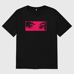 Мужская футболка оверсайз Anime Sad Eye