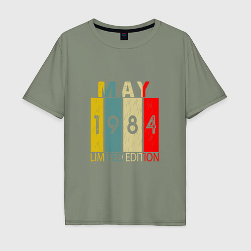Мужская футболка оверсайз 1984 - Май / Авокадо – фото 1