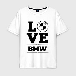 Мужская футболка оверсайз BMW love classic