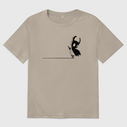 Мужская футболка оверсайз Hollow Knight на краю