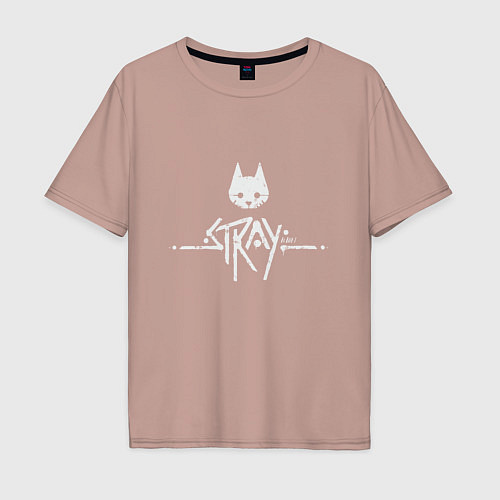 Мужская футболка оверсайз Stray Adventure / Пыльно-розовый – фото 1
