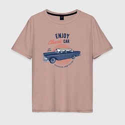 Мужская футболка оверсайз Enjoy classic car