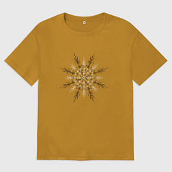 Мужская футболка оверсайз Шлем ужаса знак северных народов