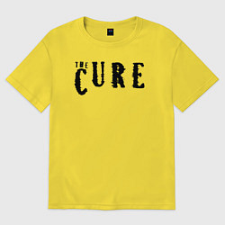 Футболка оверсайз мужская The Cure лого, цвет: желтый