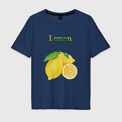 Мужская футболка оверсайз Lemon лимон