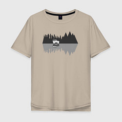 Мужская футболка оверсайз Едь в горы
