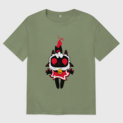 Мужская футболка оверсайз Воскресшая овечка - Cult of the lamb