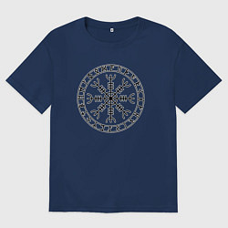 Мужская футболка оверсайз Aegishjalmur Helm of Awe