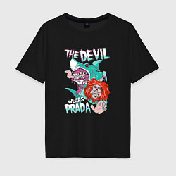 Мужская футболка оверсайз The Devil wears prada - Shark