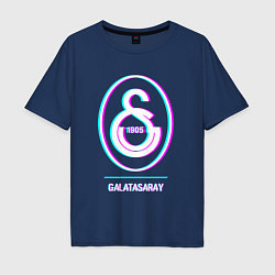 Мужская футболка оверсайз Galatasaray FC в стиле glitch