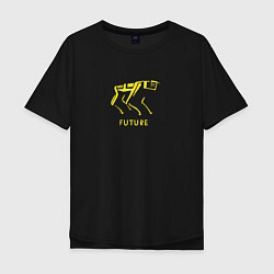 Мужская футболка оверсайз The coming future