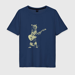 Мужская футболка оверсайз Rock - Cat