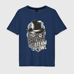 Мужская футболка оверсайз Steam owl
