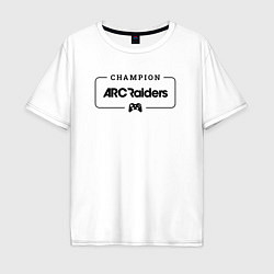 Мужская футболка оверсайз ARC Raiders gaming champion: рамка с лого и джойст