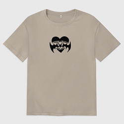 Футболка оверсайз мужская LIZER Логотип, цвет: миндальный