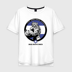 Мужская футболка оверсайз Krav-maga tiger emblem