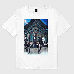 Футболка оверсайз мужская Stray Kids Thunderous, цвет: белый