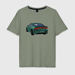 Мужская футболка оверсайз Dodge Charger SRT American Car