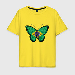 Мужская футболка оверсайз Бабочка - Бразилия