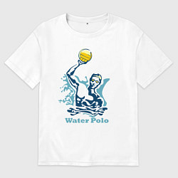 Мужская футболка оверсайз Водное поло бросок